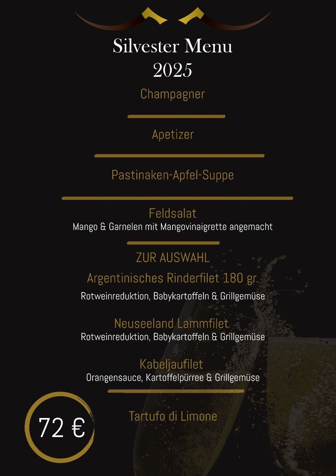 Silvester Menu 2025